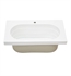 Ronbow 213337-1-WH Ashland™ 37" Ceramic Utility Sinktop with Single Faucet Hole in White